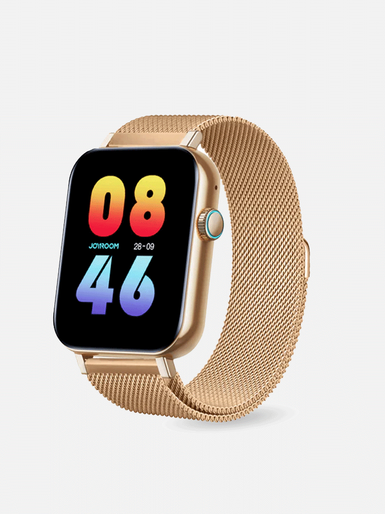 Joyroom-Ft5 Pro Fit-Life Series Smart Watch (Answer/Make Call)- WITH SMART-TIME PRO APP Roze Gold