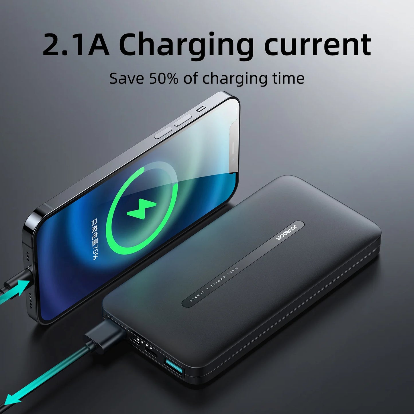 JOYROOM JR-T012 Power Bank 10000mAh Black
