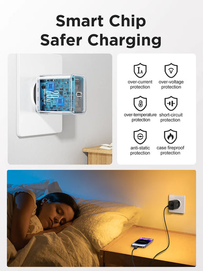 JOYROOM-TCF06 Flash Series PD 20W Single-Port Charger-White (UK)