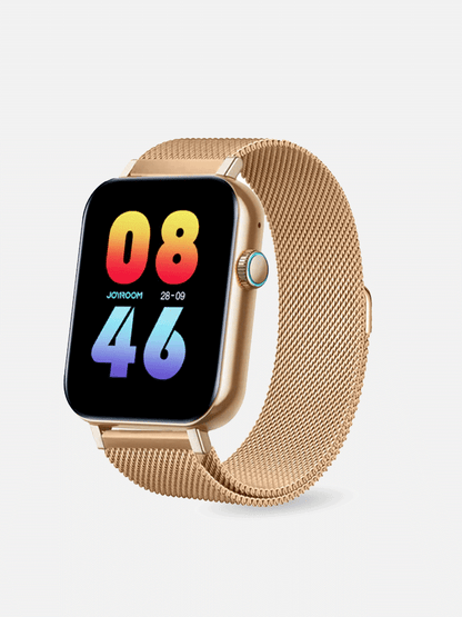 Joyroom-Ft5 Pro Fit-Life Series Smart Watch (Answer/Make Call)- WITH SMART-TIME PRO APP Roze Gold