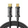 JOYROOM S-CL020A12 Type-C to Lightning 20W Data Cable 1.2m transparent nylon Black