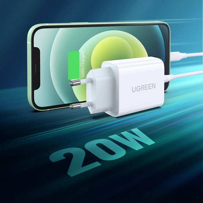 UGREEN Fast Charging Power Adapter PD 20W EU (White) | CD137